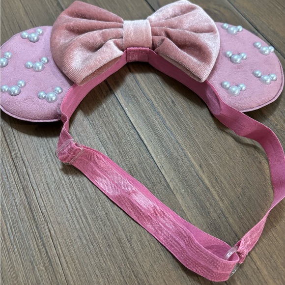 Disney Mickey mouse ears with adjustable stretch band, mauve pink color - Picture 2 of 2